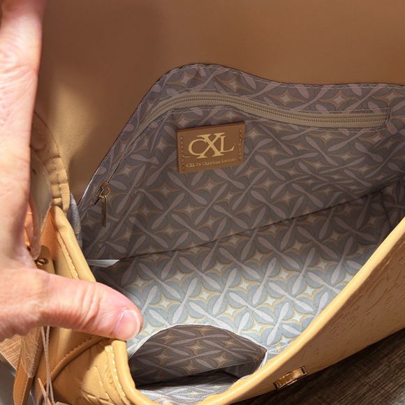 Christian Lacroix Toffee Embossed Shoulder Bag - Picture 7 of 13